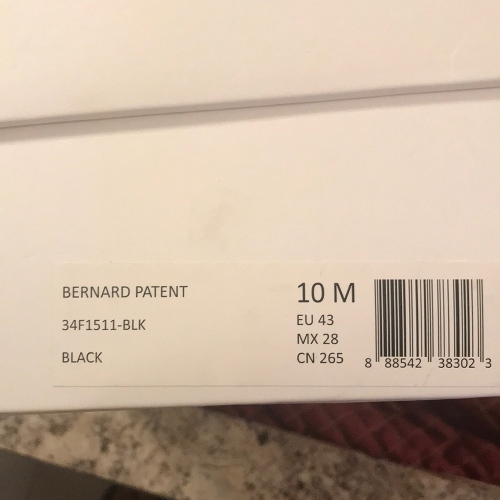 ( Bernard )Calvin Klein patten leather loafers
